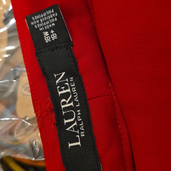 NEW RALPH LAUREN | $225 Satin Crepe Wide Leg Trousers - Picture 3 of 3